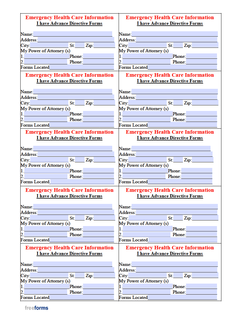 Free Ohio Advance Directive Form Medical Poa Living Will Pdf