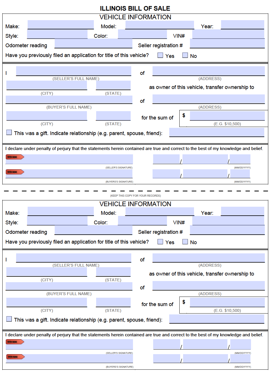 illinois duplicate title application form vsd 190