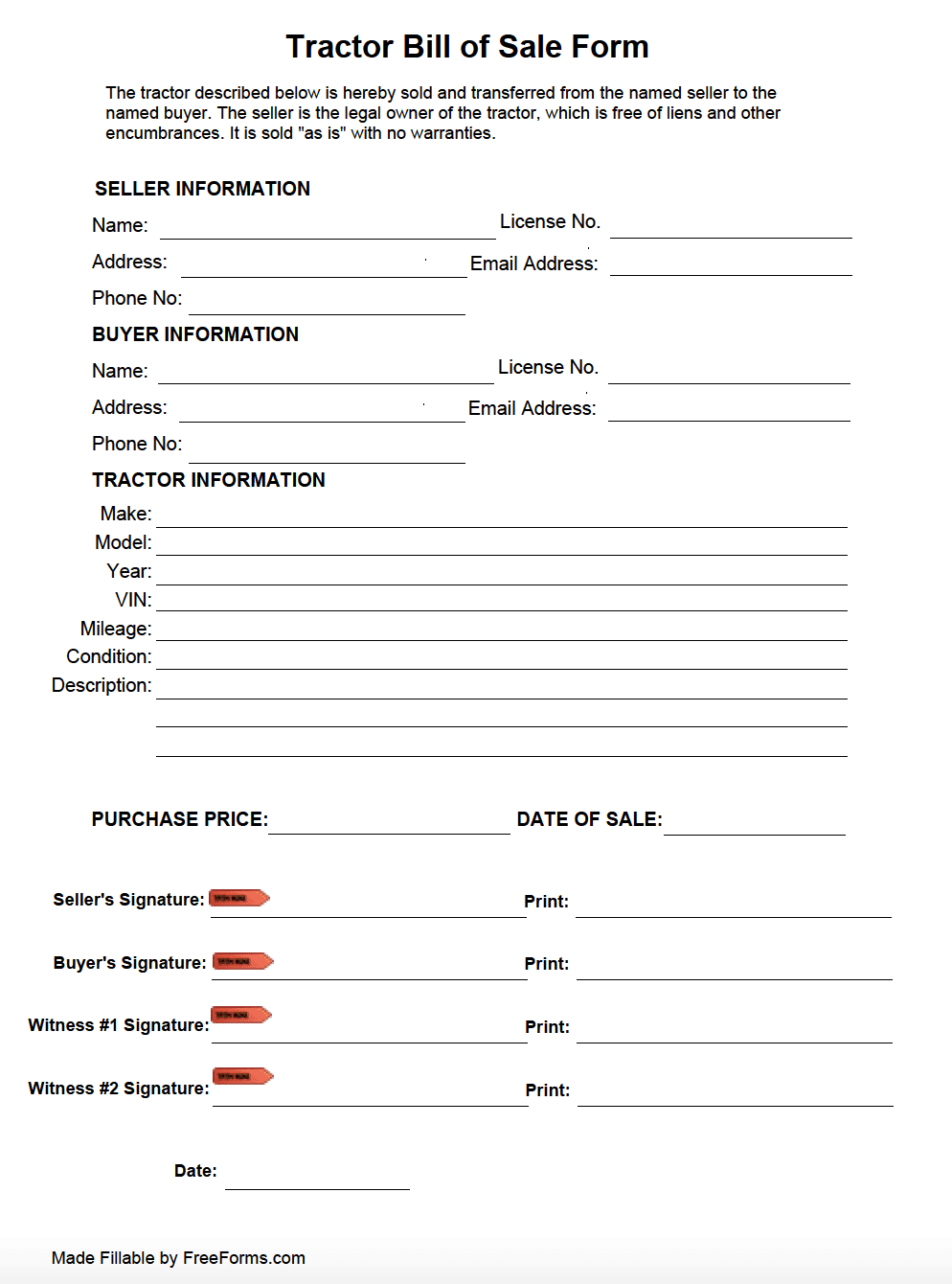 nh bill of sale template