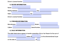 free florida firearm gun bill of sale form pdf word