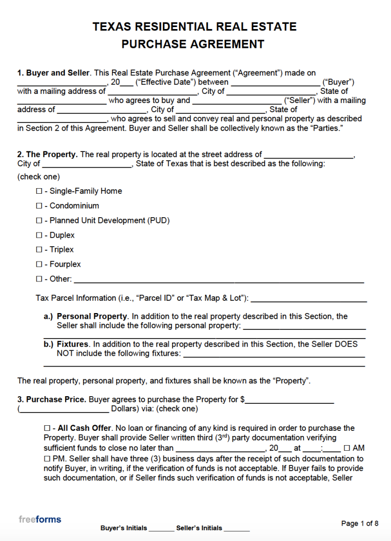 free-texas-real-estate-purchase-agreement-template-pdf-word