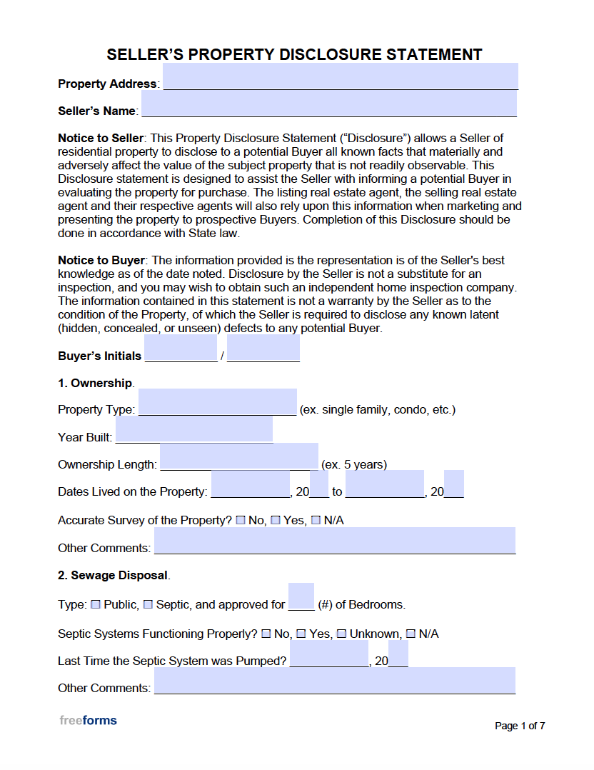 free-property-disclosure-statement-pdf-word