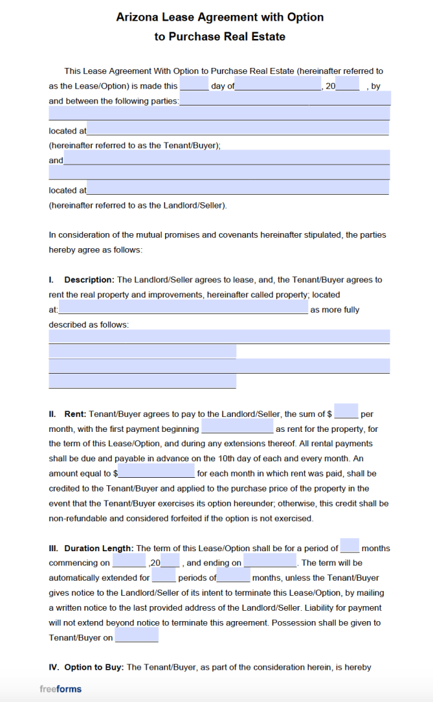 free-arizona-rental-lease-agreement-templates-pdf-word