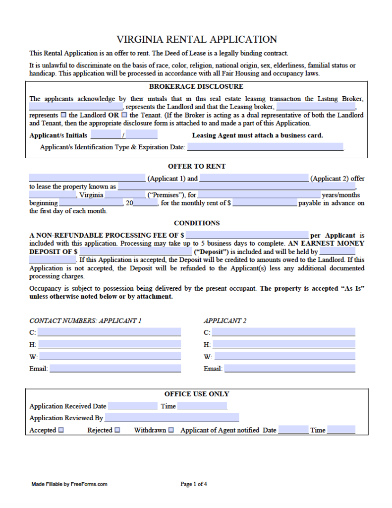 free-virginia-rental-application-form-pdf