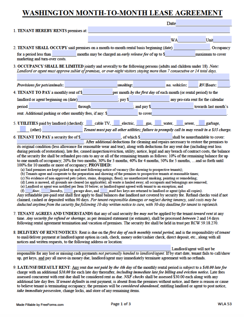 free-washington-month-to-month-lease-agreement-form-pdf