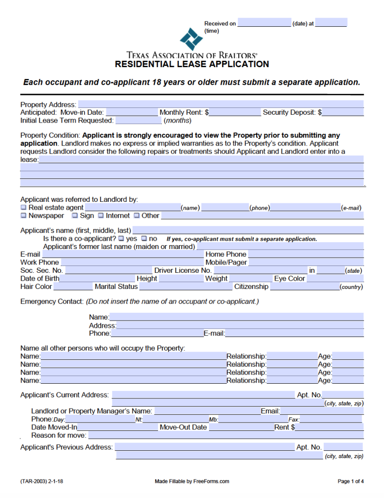 free-texas-rental-application-form-pdf