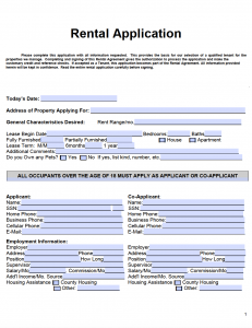 Free Hawaii Residential Rental Application Form | PDF