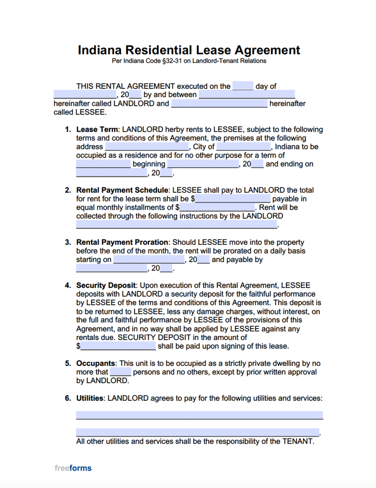 free-indiana-rental-lease-agreement-templates-pdf-word