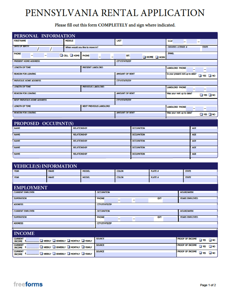 free-pennsylvania-rental-application-form-pdf