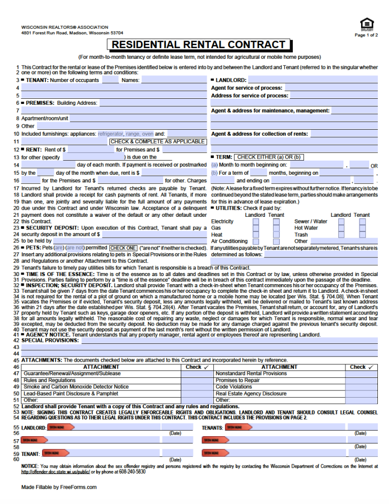 free-wisconsin-rental-lease-agreement-templates-pdf