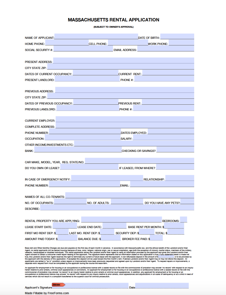 free-massachusetts-residential-rental-application-form-pdf