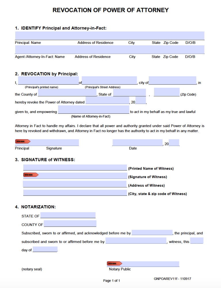 Free Arizona Power of Attorney Forms PDF