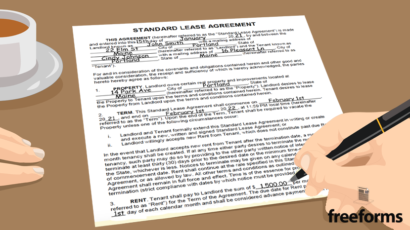 lease agreement cover letter