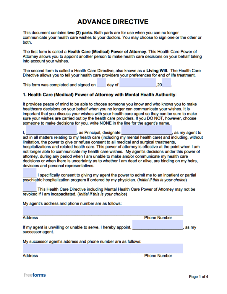 free-advance-directive-forms-medical-power-of-attorney-living-will-pdf-word