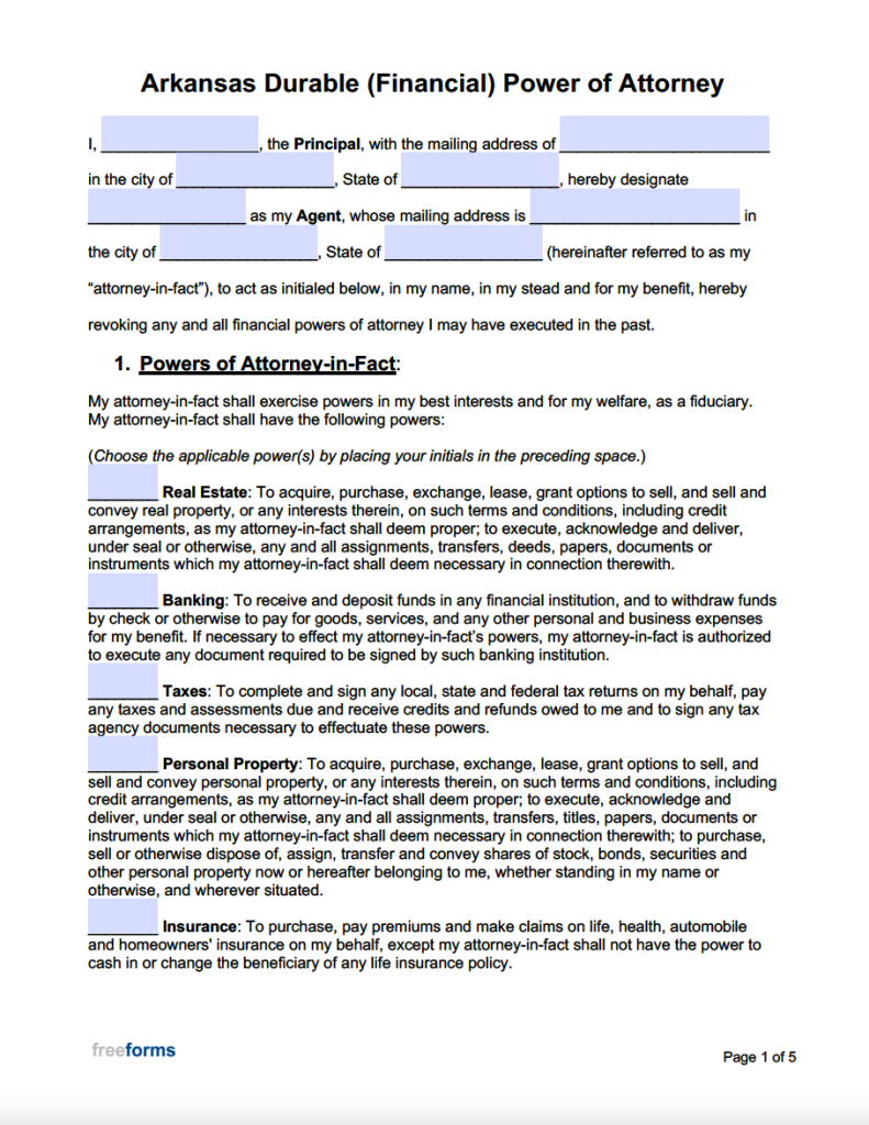 free-arkansas-power-of-attorney-forms-pdf-word