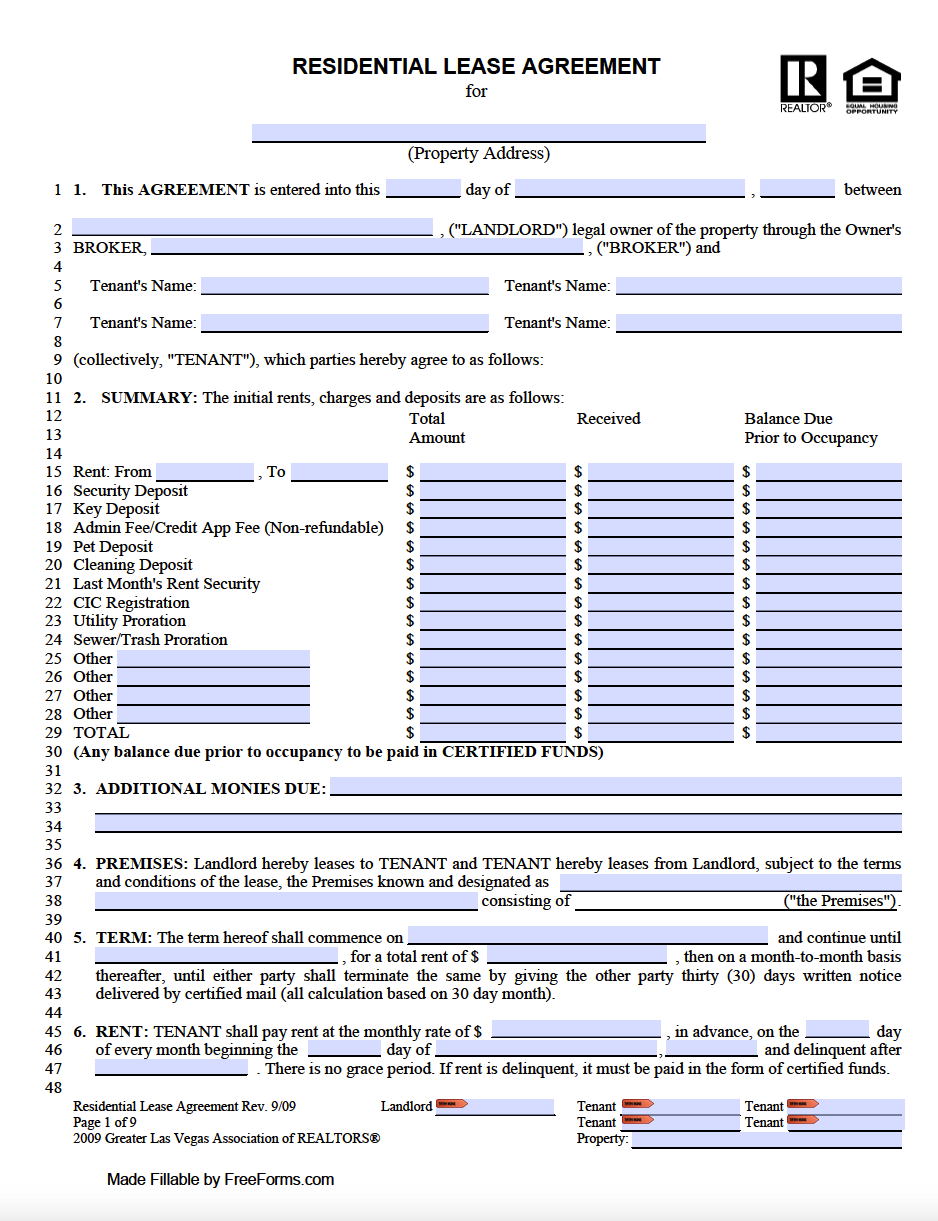 free-nevada-standard-residential-lease-agreement-template-pdf-word