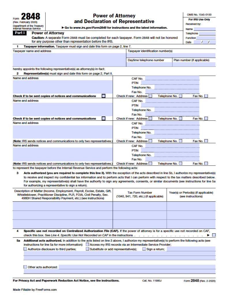 Free Power of Attorney Forms | PDF | WORD