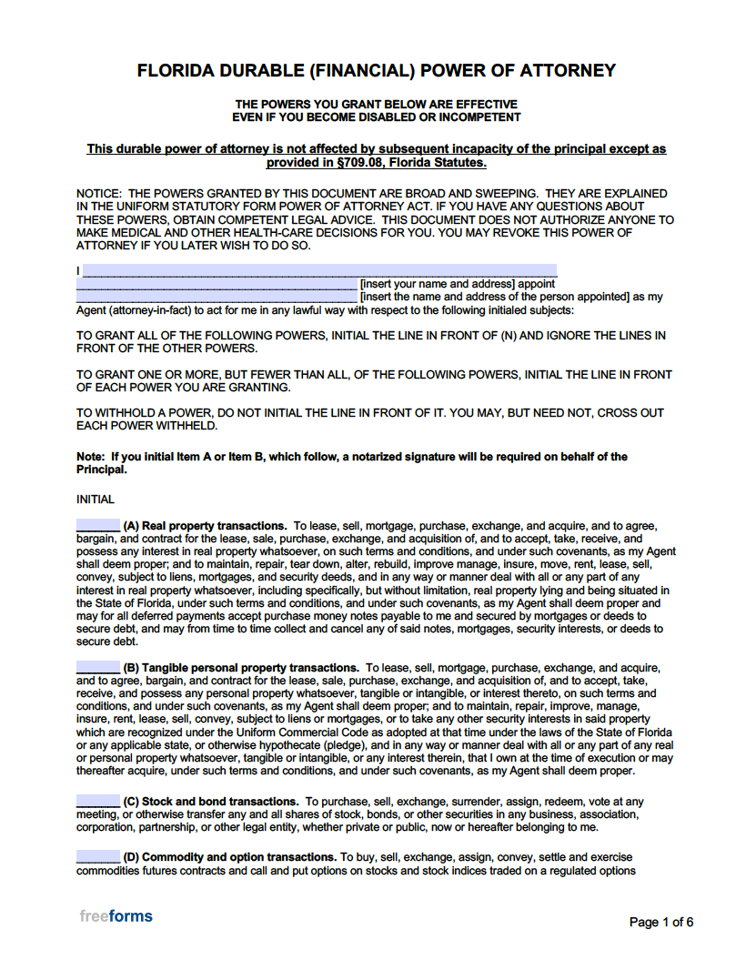 free-florida-power-of-attorney-forms-pdf-word