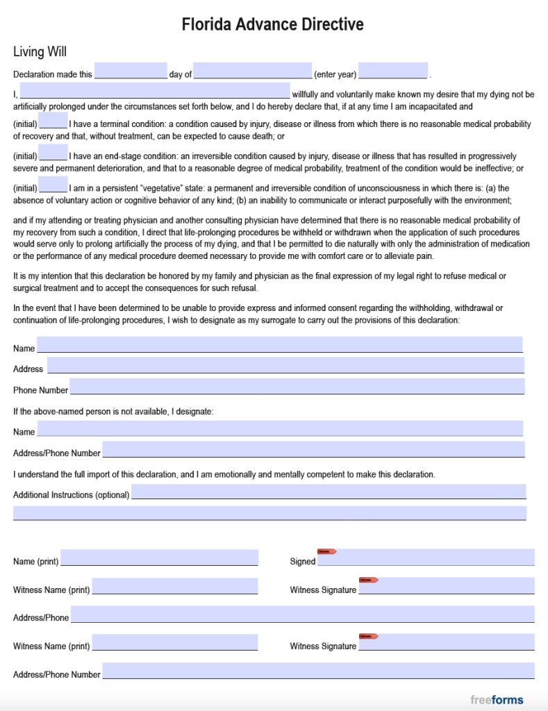 free-florida-advance-directive-form-medical-poa-living-will-pdf