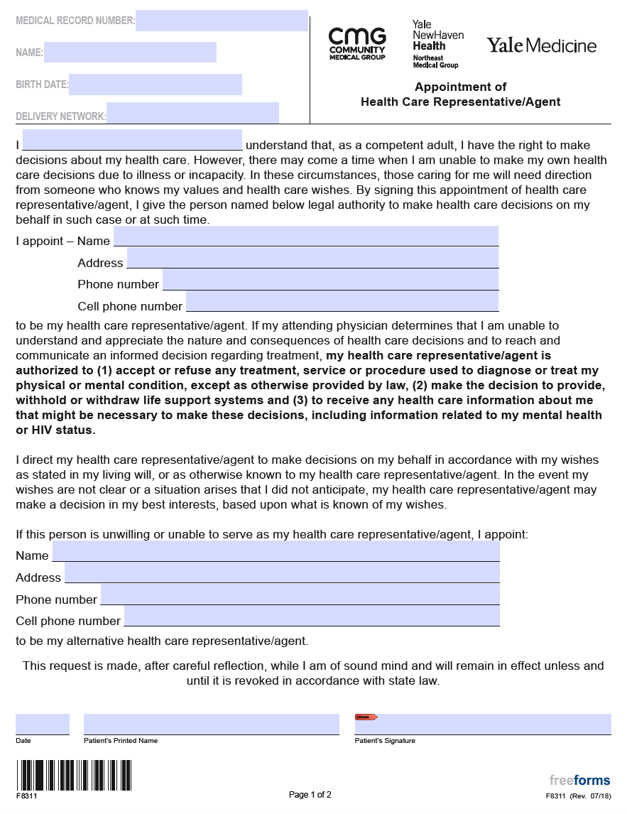 ct power of attorney forms free