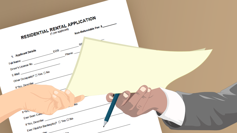 example cover letter for rental application