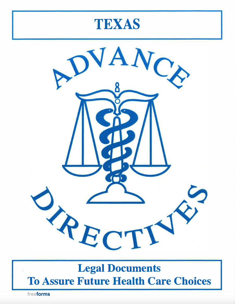 Free Texas Advance Directive Form (Medical POA & Living Will) PDF WORD