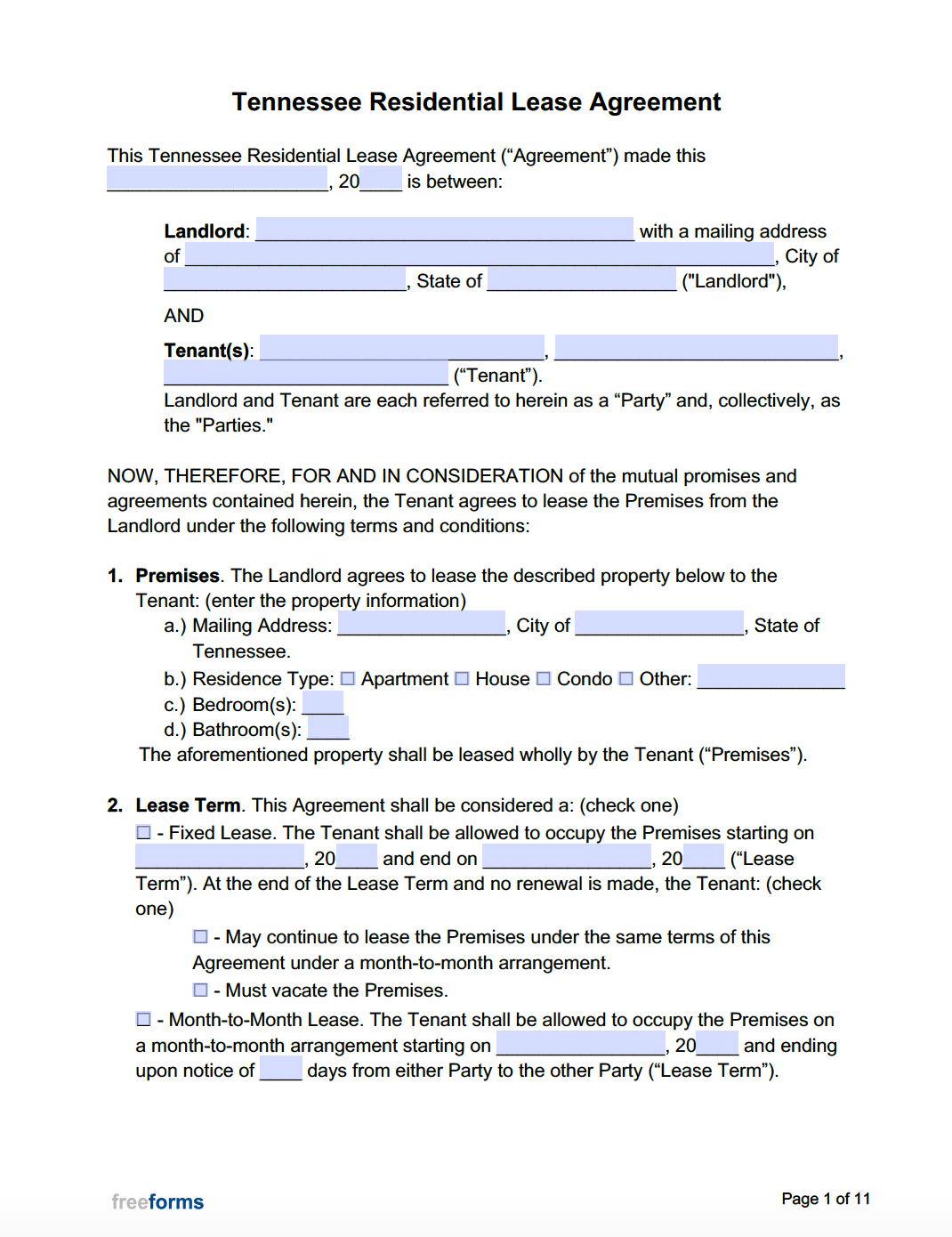 assignment of residential lease
