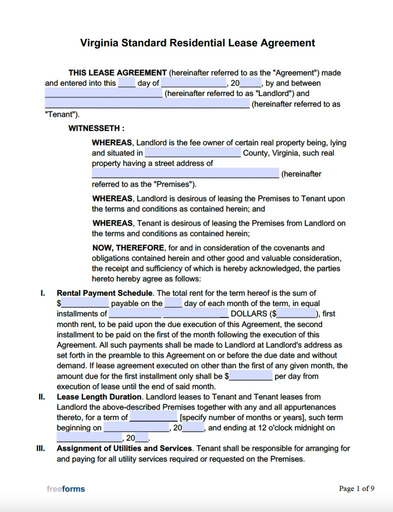 free-virginia-standard-residential-lease-agreement-template-pdf