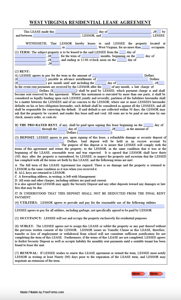 free-west-virginia-standard-residential-lease-agreement-template-pdf