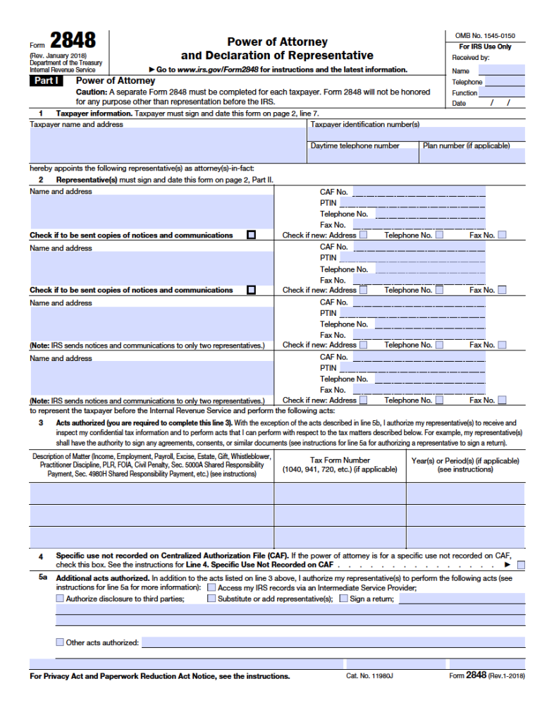 Free Wyoming Tax Power of Attorney Form | PDF