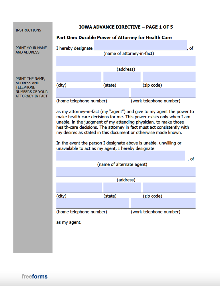 free-iowa-advance-directive-medical-poa-living-will-form-pdf