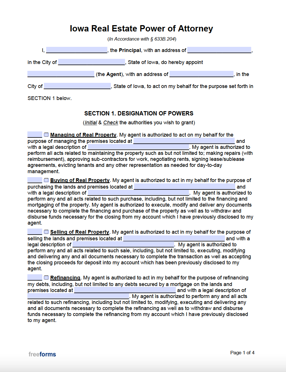 free-iowa-power-of-attorney-forms-pdf