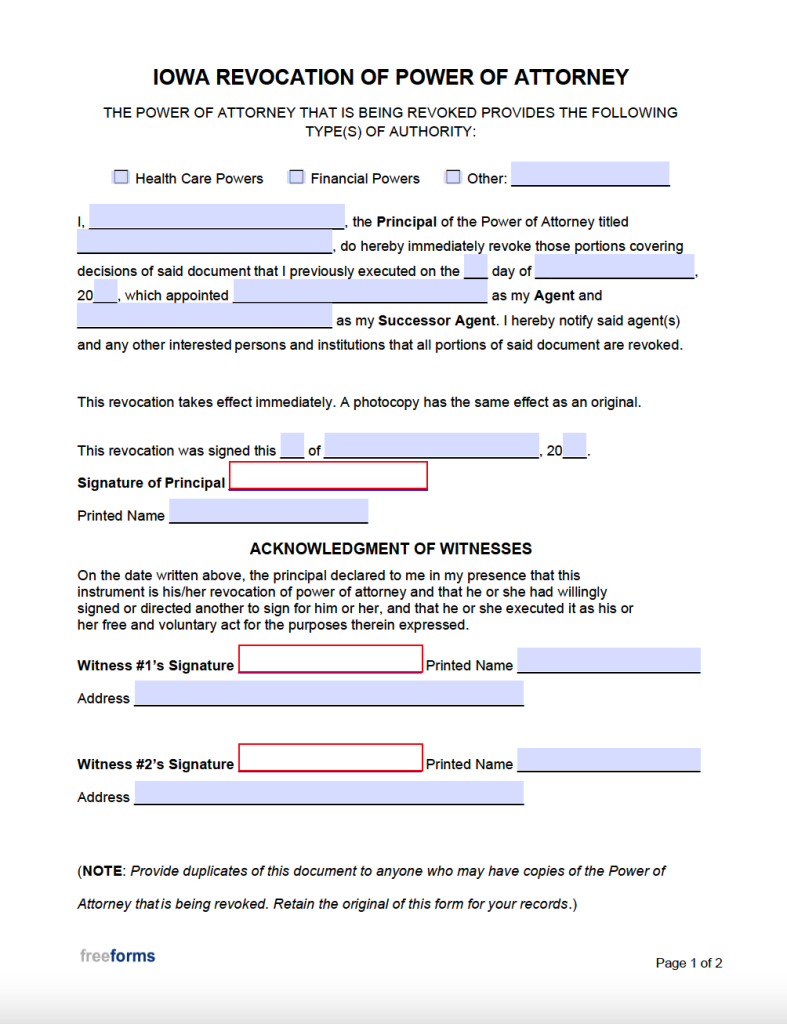 free-iowa-power-of-attorney-forms-pdf