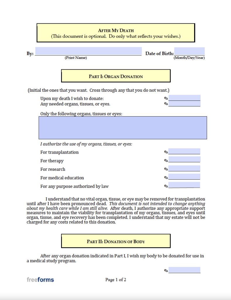 Free Maryland Advance Directive Form (Medical POA & Living Will) | PDF | WORD