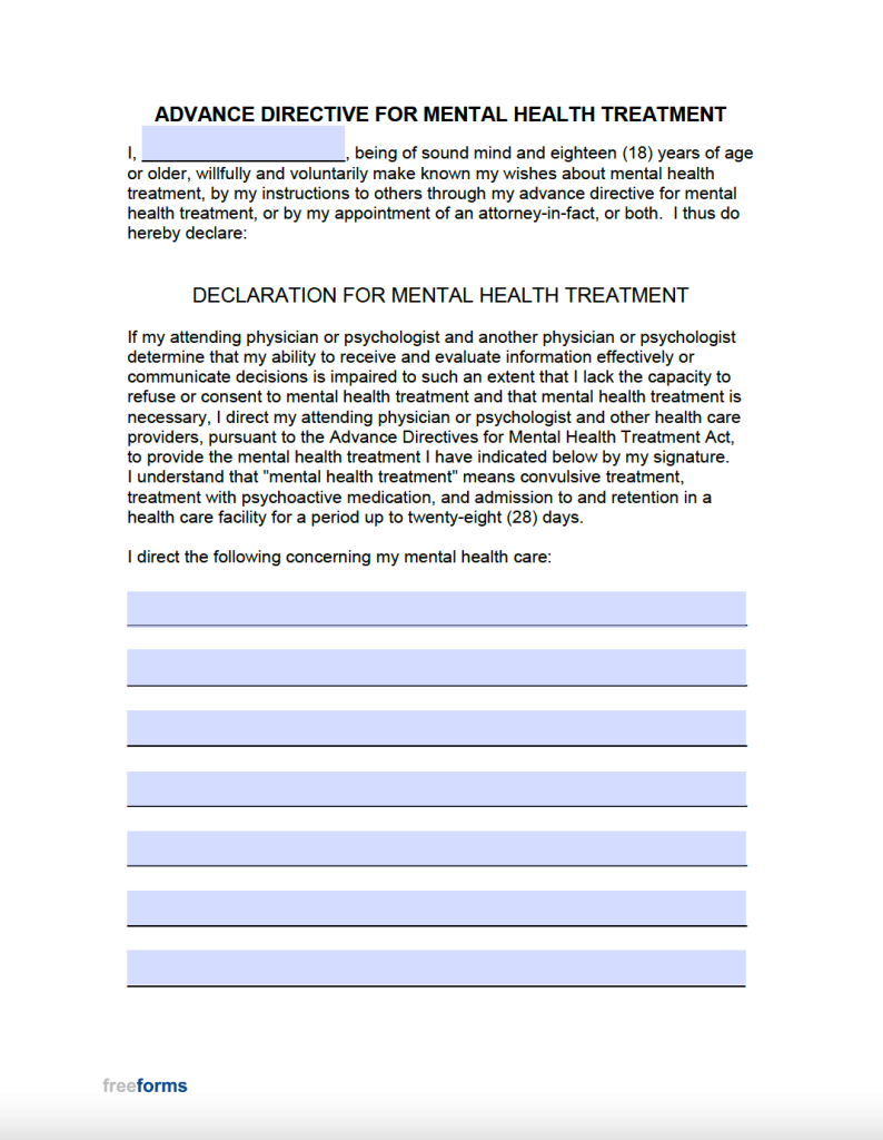Free Oklahoma Advance Directive Form (Medical POA & Living Will) PDF