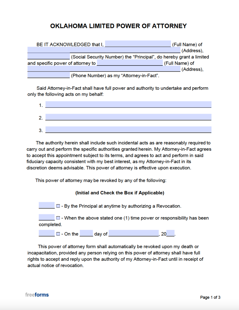 Printable Durable Power Of Attorney Oklahoma Fill Online Printable Fillable Blank Pdffiller Vrogue 0997