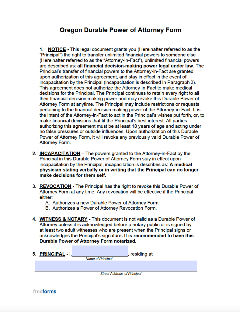 free-printable-durable-power-of-attorney-form-oregon-printable-forms