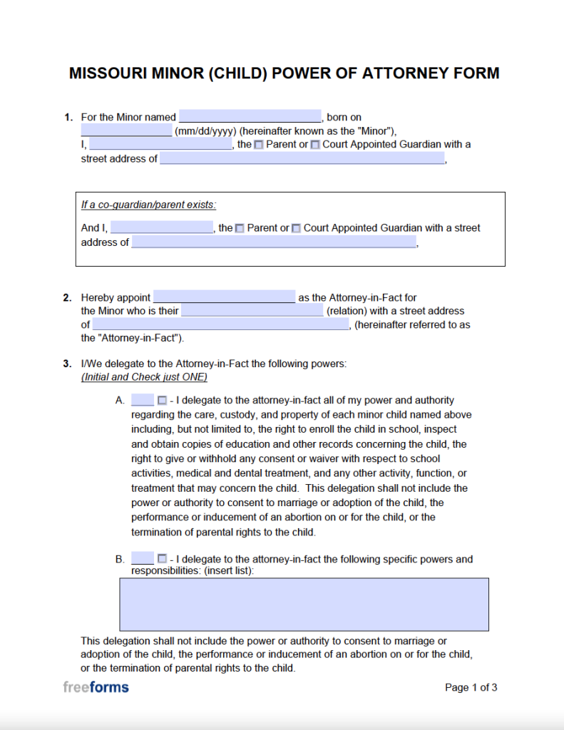 free-missouri-minor-child-power-of-attorney-form-pdf-word