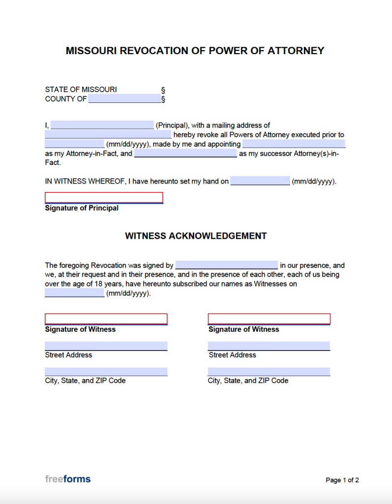Power Of Attorney Revocation Law