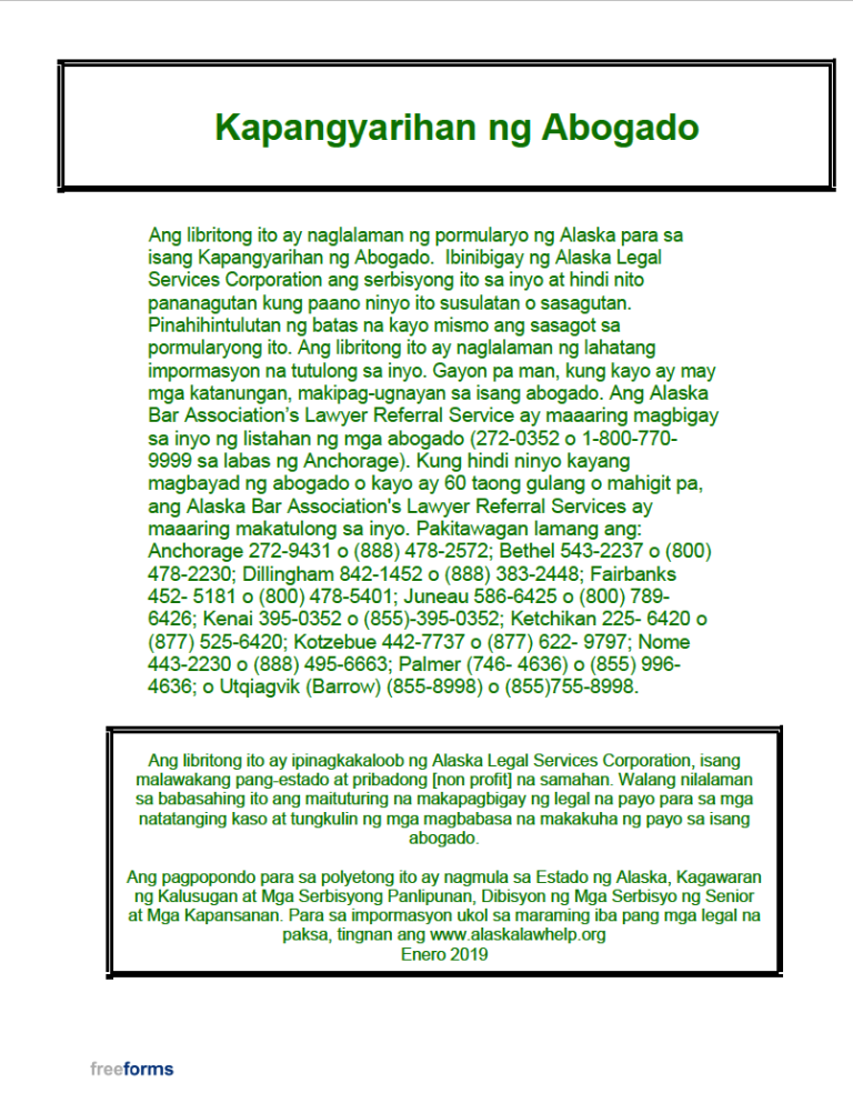 Free Alaska Durable (Financial) Power of Attorney Form PDF